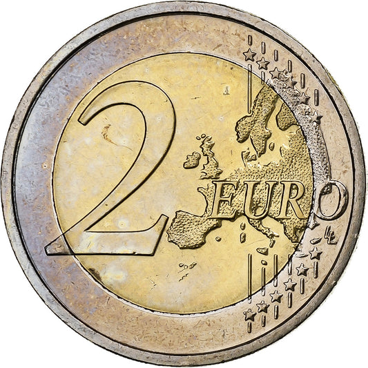 Irlanda,

2 euros,

30 años de la bandera de la Unión Europea