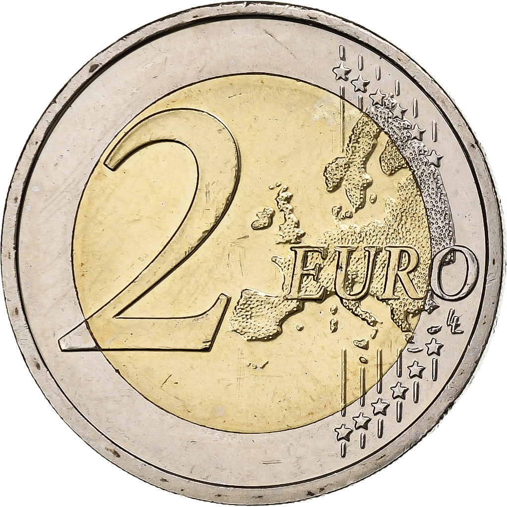 Eslovaquia,

2 euros,

Bandera de la Unión Europea