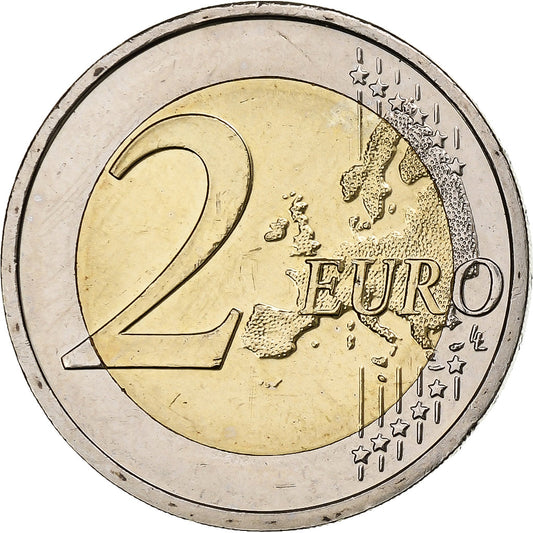 Eslovaquia,

2 euros,

Bandera de la Unión Europea