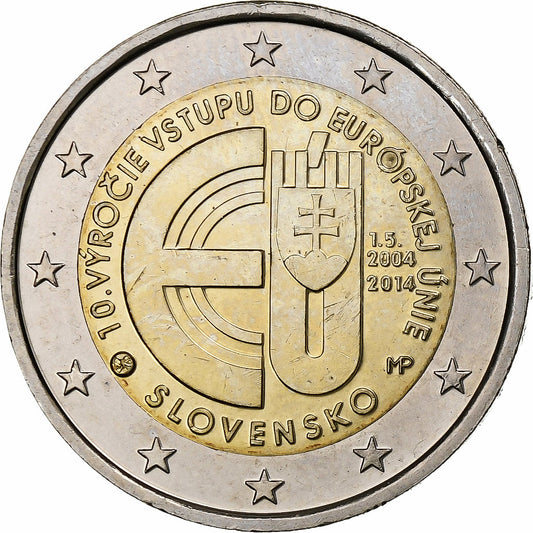 Eslovaquia, 

2 euros, 

Unión Europea