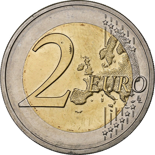 Malta, 

2 euros, 

30 años de la bandera de la Unión Europea
