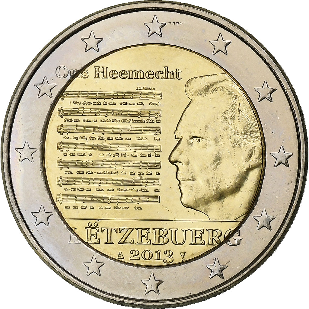 Luxemburgo,

2 euros,

Himno Nacional de Enrique I