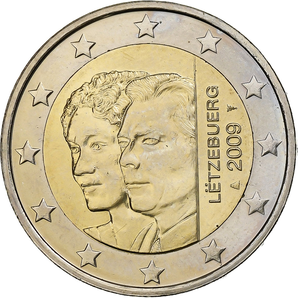Luxemburgo, 

2 euros, 

Enrique I, Ascensión de Carlota