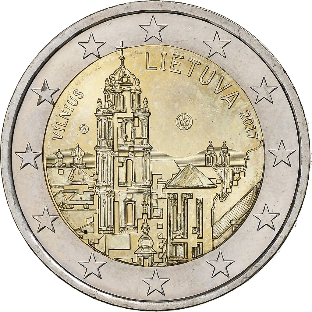 Lituania, 

2 euros, 

Vilna: capital de la cultura y el arte