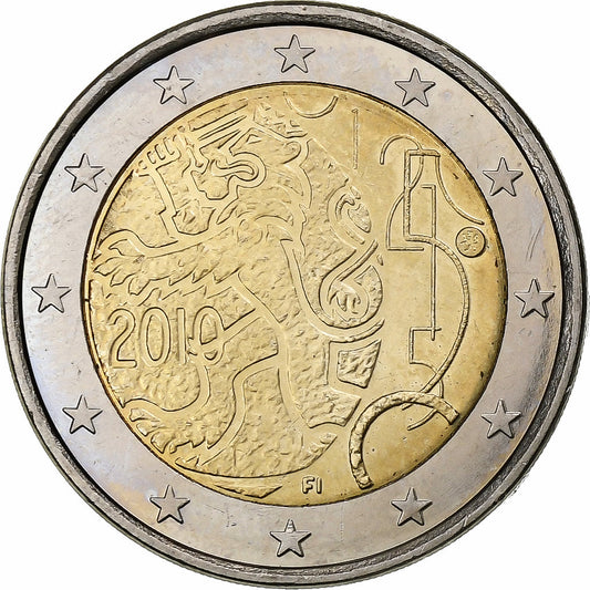 Finlandia, 
  
  2 euros, 
  
  Rahapaja - Marcos