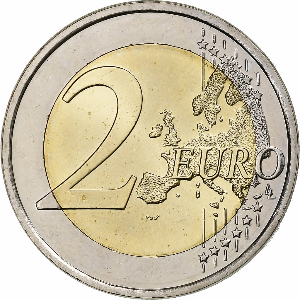 Finlandia, 

2 euros, 

Bandera de la Unión Europea