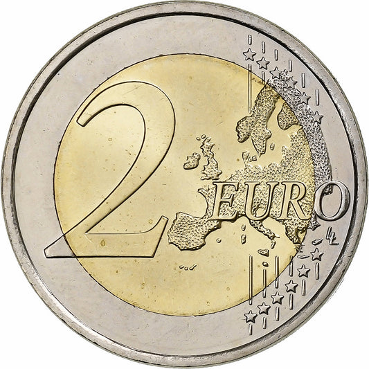 Finlandia, 

2 euros, 

Bandera de la Unión Europea