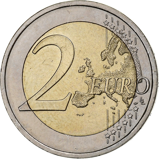 Eslovenia, 
  
  2 euros, 
  
  El poeta France Prešeren