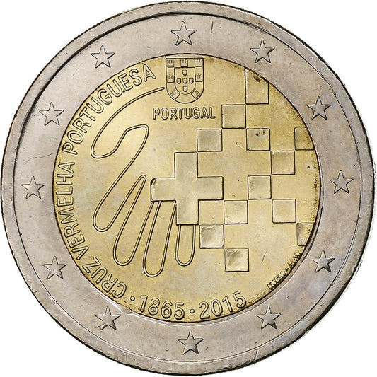 Portugal, 

2 euros, 

Cruz Roja Portuguesa