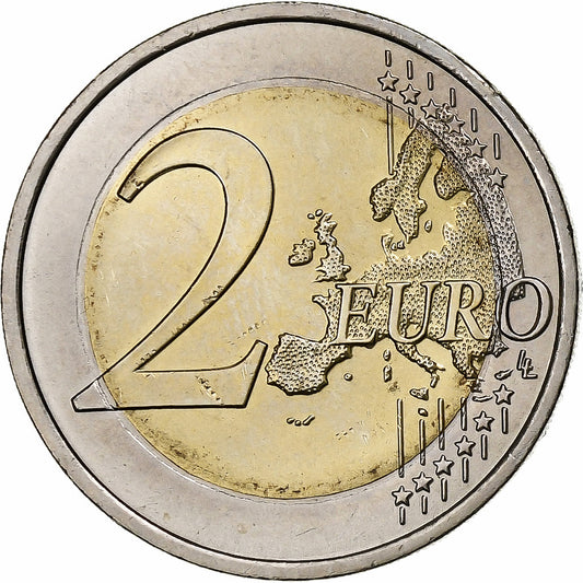 Portugal, 

2 euros, 

30 años de la bandera de la Unión Europea