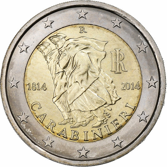 Italia, 
  
  2 euros, 
  
  Arma de los Carabineros