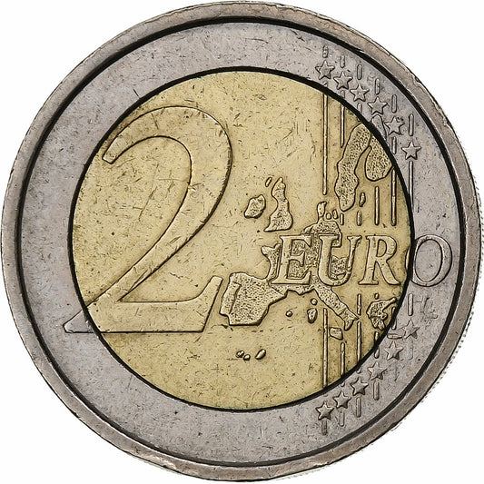 Italia, 
  
  2 euros, 
  
  Rafael de Dante Alighieri