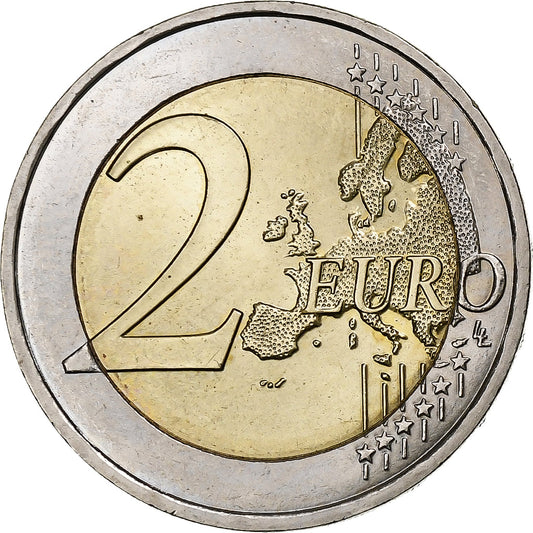Francia, 

2 euros, 

Árbol estilizado
