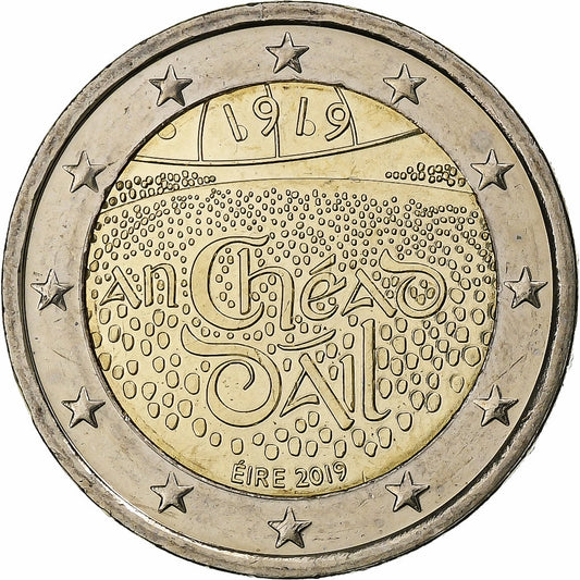Irlanda, 
  
  2 euros, 
  
  Centenario del 1er. Reunión del Dail Eireann
