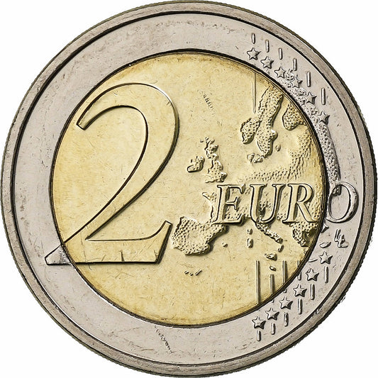 Luxemburgo, 
  
  2 euros, 
  
  Enrique I Constitución de Luxemburgo
