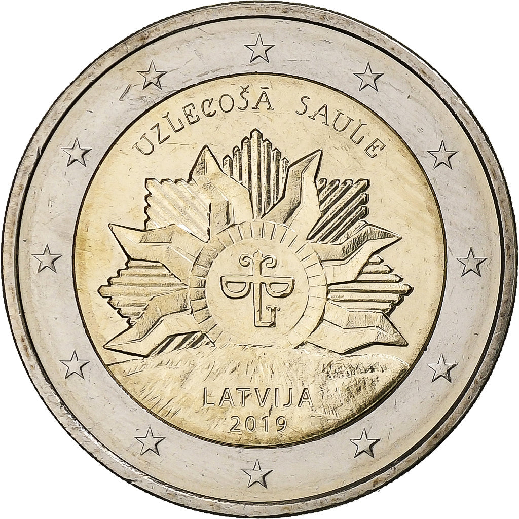 Lituania, 

2 euros, 

El Sol Naciente