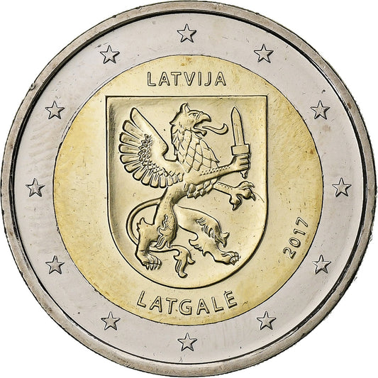 Lituania, 
  
  2 euros, 
  
  Latgale