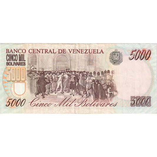 Venezuela, 
  
  5000 bolívares, 
  
  1997