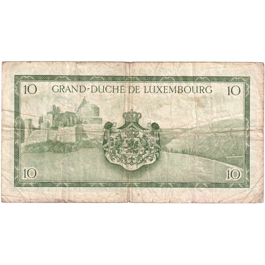 Luxemburgo, 

10 francos, 

Sin fecha (1954)