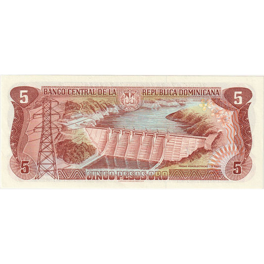 República Dominicana, 
  
  5 Pesos Oro, 
  
  1996