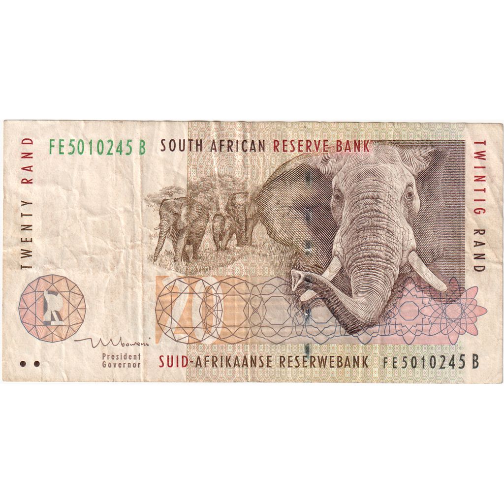 Sudáfrica, 

20 Rands, 

VF (30-35)