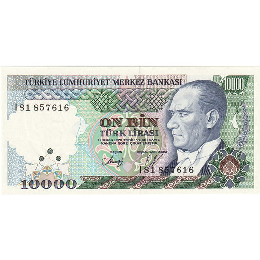Turquía, 

10.000 liras