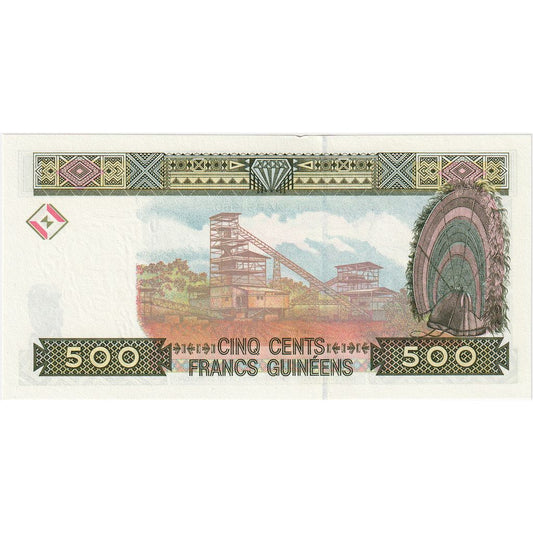 Guinea, 

500 francos, 

SIN CERTIFICACIÓN (65-70)