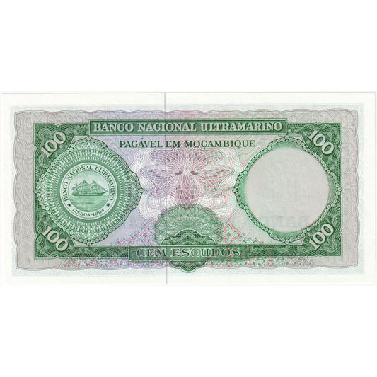 Mozambique, 
  
  100 escudos, 
  
  1961-03-27