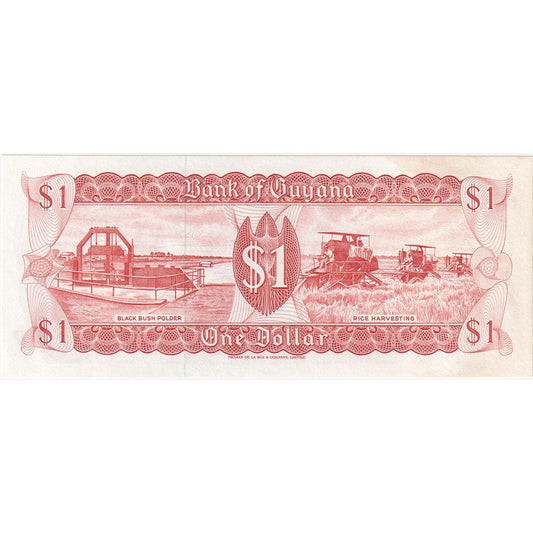 Guyana, 

1 dólar, 

SIN CERTIFICACIÓN (65-70)