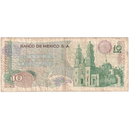 México, 
  
  10 pesos, 
  
  1975-03-15