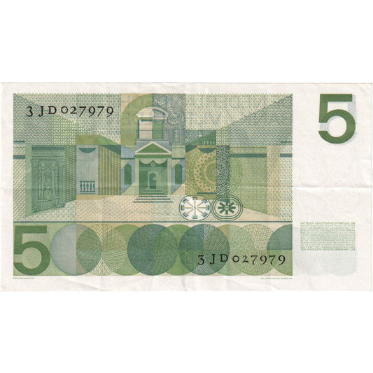 Países Bajos, 
  
  5 florines, 
  
  1966-04-26