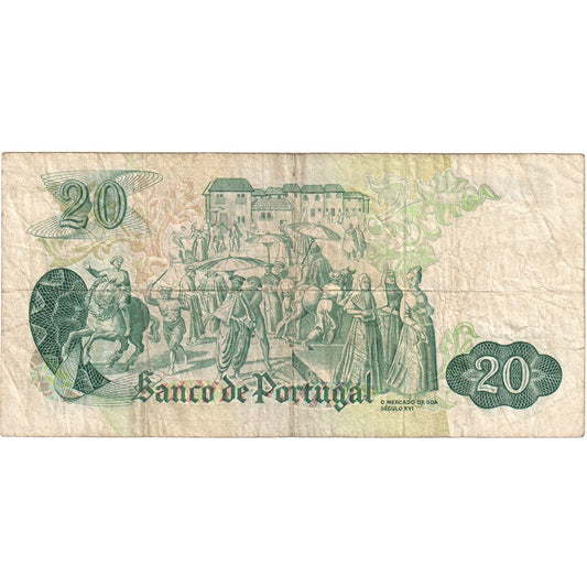 Portugal, 
  
  20 escudos, 
  
  1971-07-27