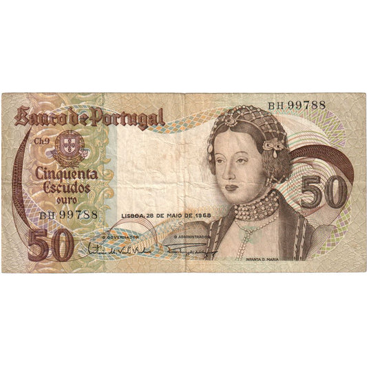 Portugal, 
  
  50 escudos, 
  
  1968-05-28