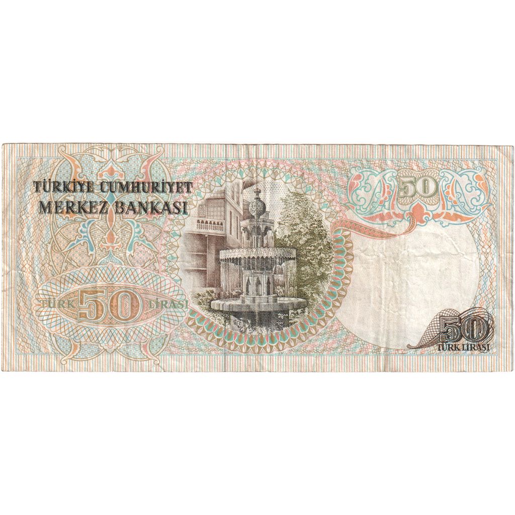 Turquía, 

50 liras, 

14/01/1970