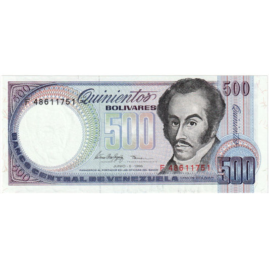 Venezuela, 
  
  500 bolívares, 
  
  1995-06-05