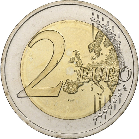 Estonia, 

2 euros, 

Bandera