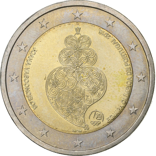 Portugal, 
  
  2 euros, 
  
  Equipo olímpico