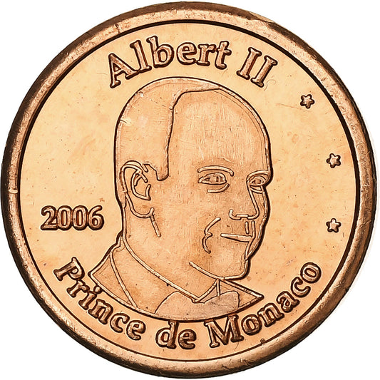 Mónaco, 

2 céntimos de euro, 

moneda privada no oficial