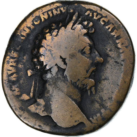 Marco Aurelio, 
  
  Sestercio, 
  
  163-164