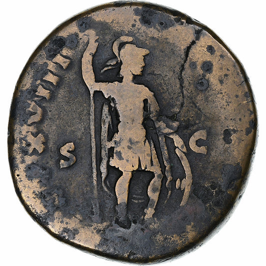 Marco Aurelio, 
  
  Sestercio, 
  
  163-164