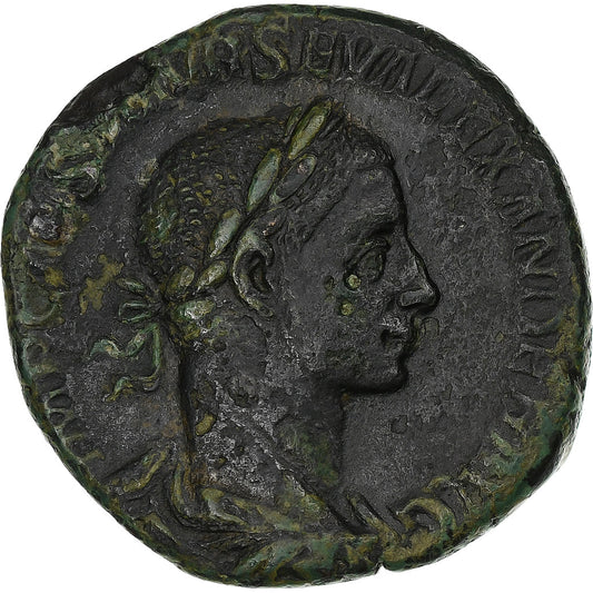 Severo Alejandro, 
  
  Sestercio, 
  
  225