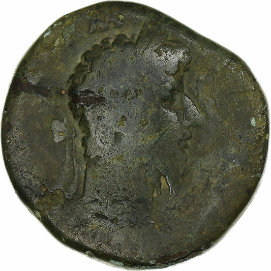 Lucio Vero, 
  
  Sestercio, 
  
  165