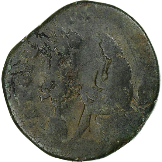Lucio Vero, 
  
  Sestercio, 
  
  165