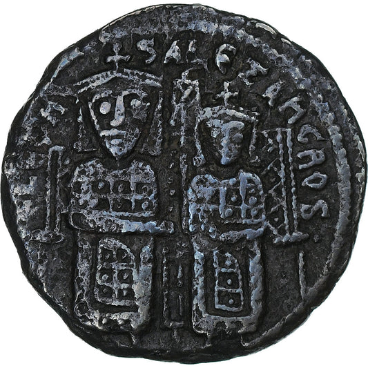León VI y Alejandro, 
  
  Follis, 
  
  886-912