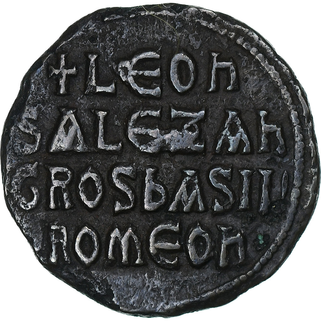León VI y Alejandro, 
  
  Follis, 
  
  886-912