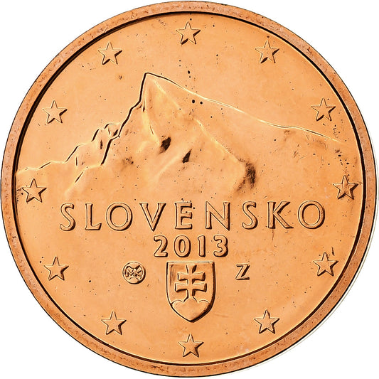 Eslovaquia, 

2 céntimos de euro, 

2013