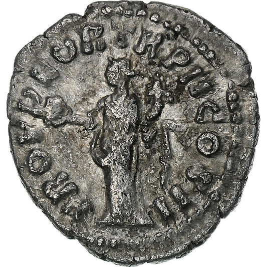 Lucio Vero, 
  
  Denario, 
  
  161-162