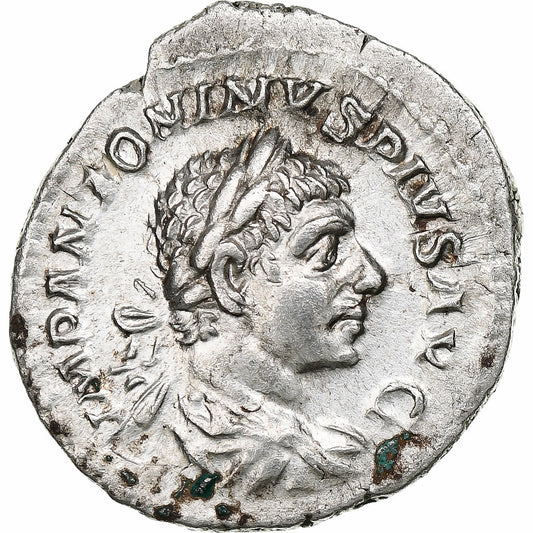 Heliogábalo, 
  
  Denario, 
  
  218-222