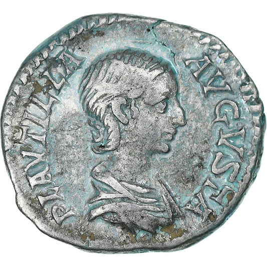 Plautilla, 
  
  Denario, 
  
  202-205