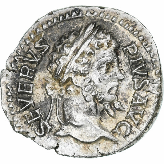 Septimio Severo, 
  
  Denario, 
  
  202-210